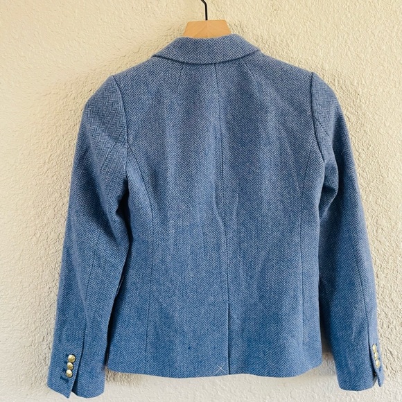 J. Crew Blue Tweed Blazer Jacket - Picture 7 of 13